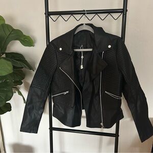 Black (fake) Leather Jacket